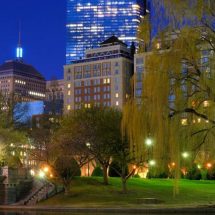 Taj Boston at night