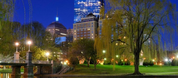 Taj Boston at night